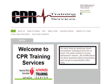 Tablet Screenshot of cprtrainingservices.com